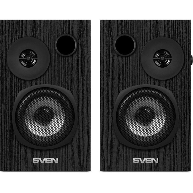Колонки  деревянные АС SPS-580 (18 Вт), черный Sven SV-017521