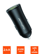 Автомобильное З/У GoPower GPC07-2U 2USB черный GoPower GPC07-2U 2USB