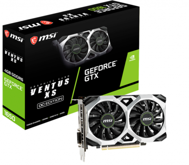 Видеокарта MSI GeForce GTX 1650 D6 VENTUS XS OC Видеокарта MSI GeForce GTX 1650 D6 VENTUS XS OC