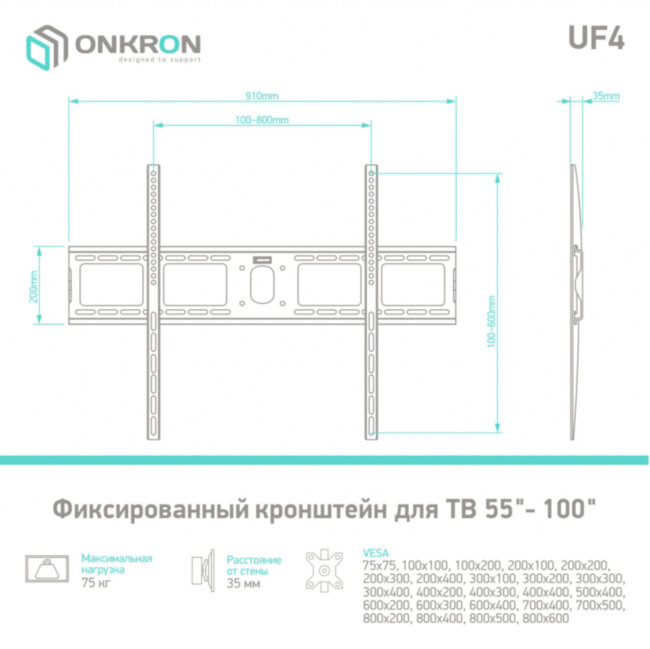 Кронштейн ONKRON ONKRON UF4