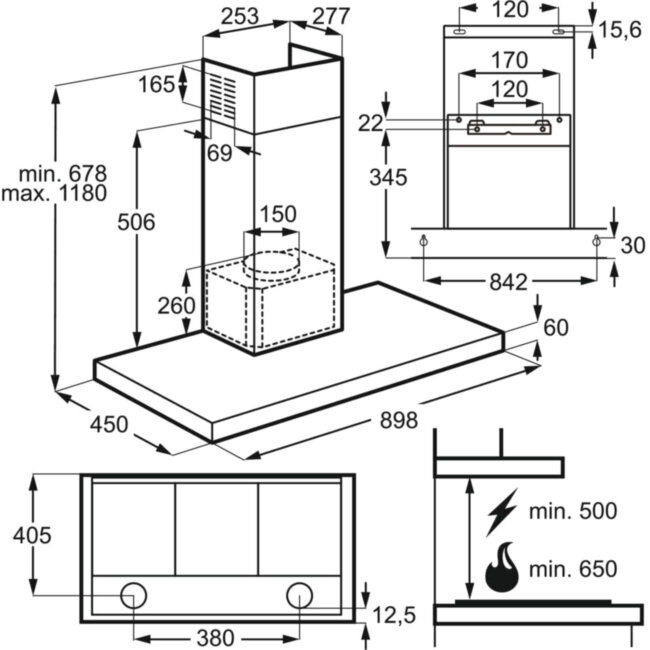 Вытяжка ZANUSSI Zanussi ZHB92670XA