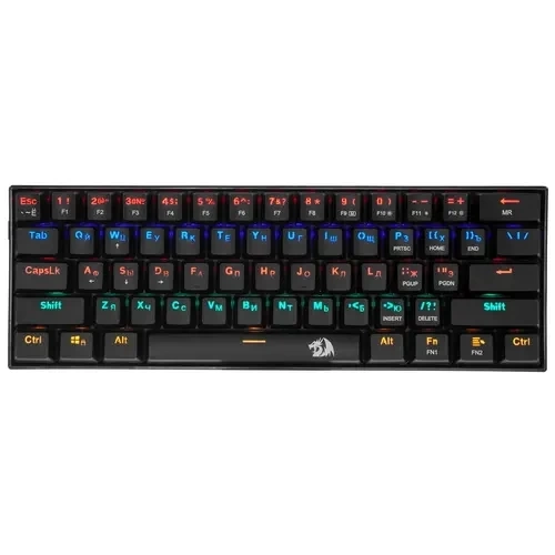 Redragon Механическая клавиатура Lakshmi RU,радужная,тихая Redragon 78119