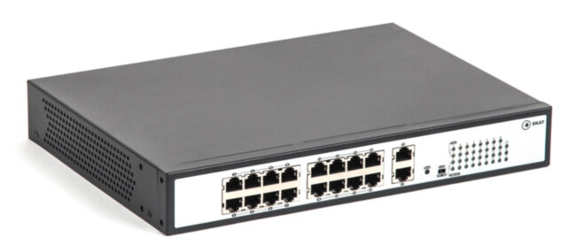 2024 SKAT PoE-16E-2G коммутатор PoE Plus, мощность 250Вт, порты: 16-Ethernet, 2-Uplink Бастион SKAT PoE-16E-2G 2024 SKAT PoE-16E-2G коммутатор PoE Plus, мощность 250Вт, порты: 16-Ethernet, 2-Uplink Бастион SKAT PoE-16E-2G