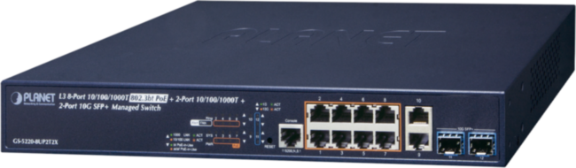 коммутатор Planet GS-5220-8UP2T2X