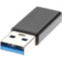 Адаптер USB3.0 TypeC (F) --->USB3.0 (M)  <CA436M> Адаптер VCOM USB 3.0 Type C F/USB 3.0 M (CA436M)