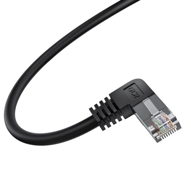 GCR Патч-корд прямой 0.5m UTP кат.5е, черный, правый угол, литой, ethernet high speed, RJ45, T568B, GCR-53143 Greenconnect RJ45(m) - RJ45(m) Cat. 5e UTP  0.5м черный GCR Патч-корд прямой 0.5m UTP кат.5е, черный, правый угол, литой, ethernet high speed, RJ45, T568B, GCR-53143 Greenconnect RJ45(m) - RJ45(m) Cat. 5e UTP  0.5м черный