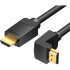 Кабель Vention HDMI High speed v2.0 with Ethernet 19M/19M угол 270 - 2м Кабель Vention HDMI(m)/HDMI(m) - 2 м (AAQBH)