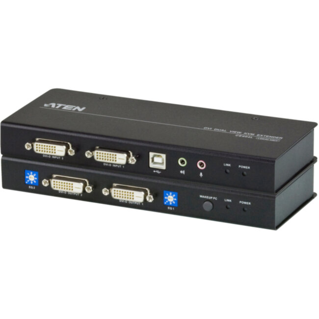 Удлинитель консоли (клав./мышь USB+DVI+аудио+RS232) на 60м ATEN CE604