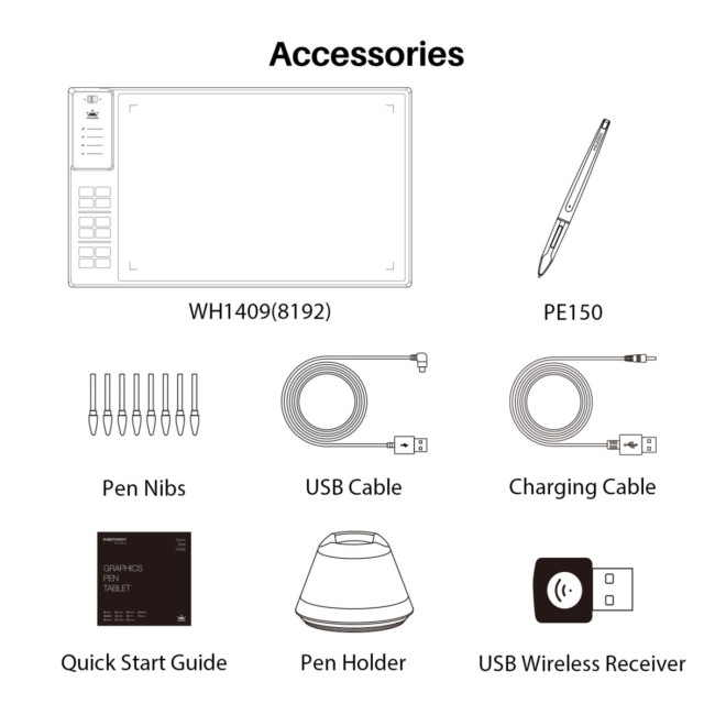 Графический планшет Huion WH1409 Графический планшет Huion WH1409