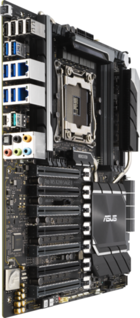 Материнская плата Серверная материнская плата ASUS PRO WS X299 SAGE II (90SW00U0-M0EAY0) Материнская плата Серверная материнская плата ASUS PRO WS X299 SAGE II (90SW00U0-M0EAY0)