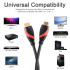Кабель HDMI 19M/M ver. 2.0 black red, 0.5m VCOM <CG525-R-0.5> VCOM HDMI (m) - HDMI (m) 0.5м