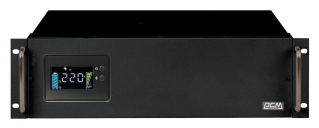 Источник бесперебойного питания Powercom King Pro RM KIN-2200AP LCD 1760Вт 2200ВА черный Powercom King Pro RM KIN-2200AP LCD