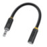 GCR Удлинитель для гарнитуры 0.3m jack 3,5mm/jack 3,5mm черный, желтая окантовка, 28AWG, M/F Greenconnect jack 3,5mm (m) - jack 3,5mm (f) 0.3 черный