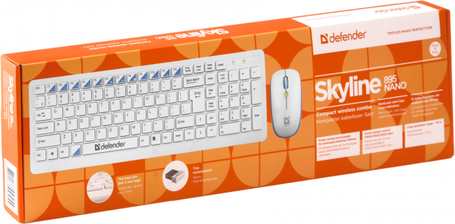 Defender Беспроводной набор Skyline 895 RU,белый,мультимедийный USB Defender Skyline 895 Defender Беспроводной набор Skyline 895 RU,белый,мультимедийный USB Defender Skyline 895