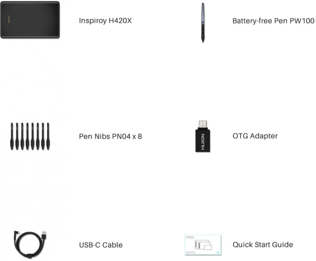 Графический планшет Huion Inspiroy H420X Графический планшет Huion Inspiroy H420X