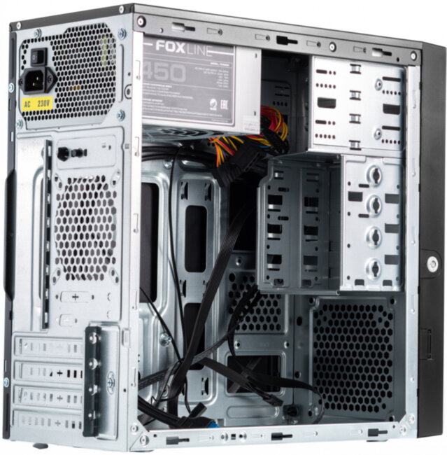 Корпус с блоком питания 450Вт. Foxline FL-733R-FZ450R-U32-NRP