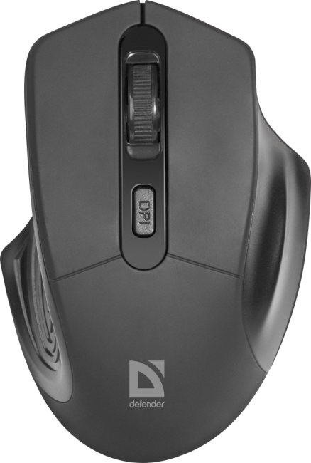 Defender Беспроводная оптическая мышь Datum MB-345 черный,4 кнопки, 800-1600 dpi Defender Datum MB-345 черный