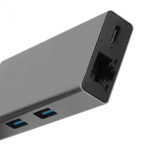 Адаптер Type-Cm --> RJ-45+2USB3.0(f) +PD100Вт Alum Shell VCOM <CU459> VCOM CU459 Адаптер Type-Cm --> RJ-45+2USB3.0(f) +PD100Вт Alum Shell VCOM <CU459> VCOM CU459