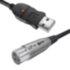 GCR Кабель 3.0m микрофонный USB/XLR черный, GCR-53044 Greenconnect XLR (f) - USB 2.0 Type-AM 3м
