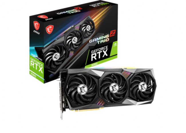 Видеокарта MSI GeForce RTX 3080 GAMING Z TRIO 10G LHR