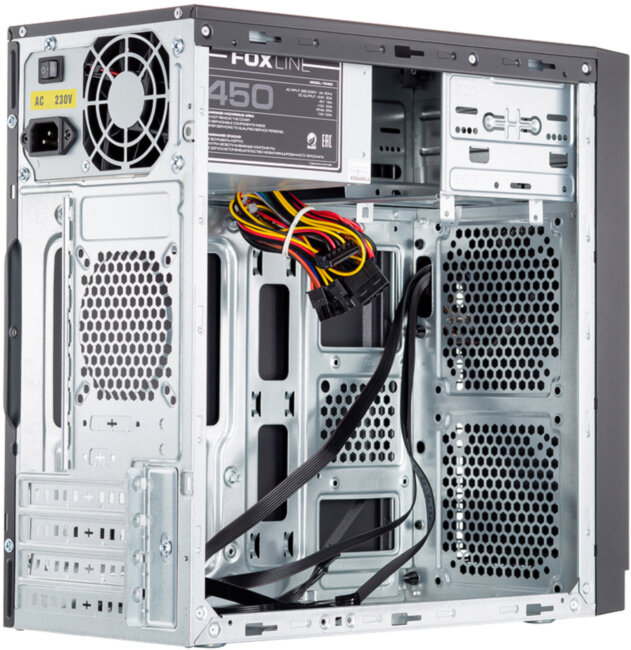 Корпус с блоком питания 450Вт. Foxline FL-702-FZ450