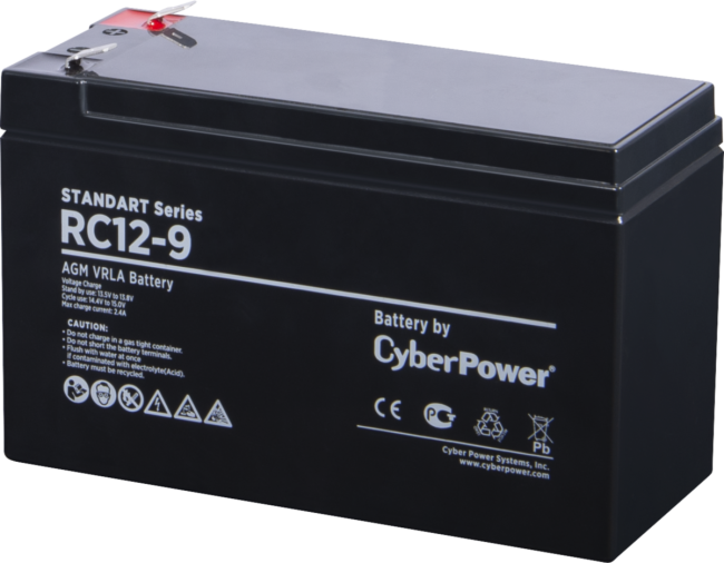 Аккумуляторная батарея SS CyberPower RC 12-9 / 12 В 9 Ач Батарея аккумуляторная для ИБП CyberPower Standart series RС 12-9
