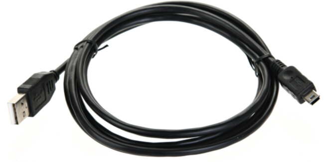 Кабель USB 2.0 A-->mini-B 5P (1,8м) чёрный TELECOM <TC6911BK-1.8M> Telecom USB 2.0 Type-AM - miniUSB 1.8м