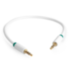 Greenconnect Кабель аудио 1.0m jack 3,5mm/jack 3,5mm белый, зеленая окантовка, ультрагибкий, 28 AWG, M/M, Premium GCR-AVC1662-1.0m, экран, стерео Greenconnect 1.0m jack 3.5mm/jack 3.5mm белый