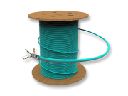 Кабель F/UTP Кат.6А, 500 МГц,23AWG/1, LSZH 3-22, 7,3 мм, бирюзово-синий (RAL5018), барабан 500 м Patchwork 77746201 Кабель F/UTP Кат.6А, 500 МГц,23AWG/1, LSZH 3-22, 7,3 мм, бирюзово-синий (RAL5018), барабан 500 м Patchwork 77746201