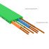 GCR Патч-корд PROF плоский прямой 20.0m, UTP медь кат.6, зеленый, 30 AWG, ethernet high speed 10 Гбит/с, RJ45, T568B, GCR-52841 Greenconnect RJ45(m) - RJ45(m) Cat. 7 U/UTP PVC 20м