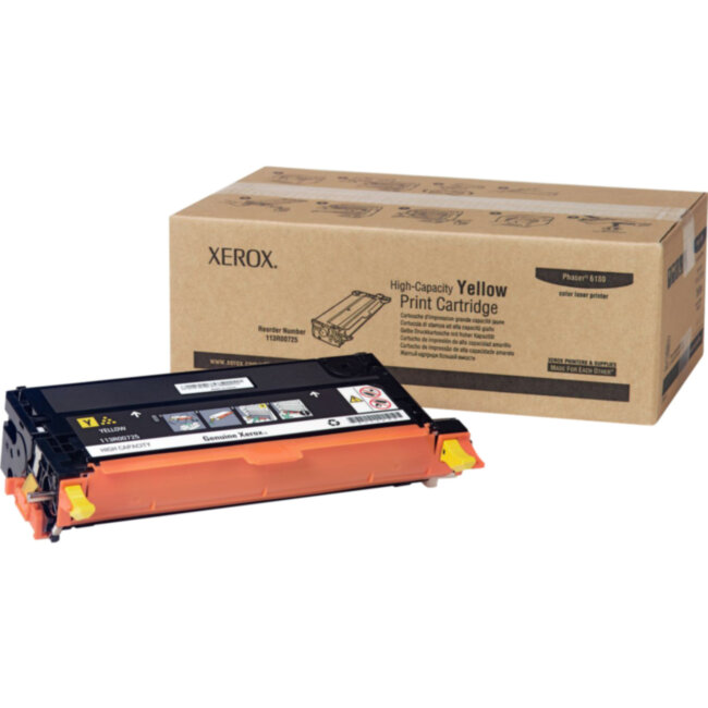 ПРИНТ-КАРТРИДЖ ЖЕЛТЫЙ PH 6180, 6K Xerox 113R00725