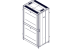 Шкаф Systeme Electric, серия Uniprom, 42U-750/1070, боковые панели 4шт, черный SYSTEME ELECTRIC UR3150