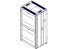 Шкаф Systeme Electric, серия Uniprom, 42U-750/1070, боковые панели 4шт, черный SYSTEME ELECTRIC UR3150