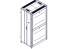Шкаф Systeme Electric, серия Uniprom, 42U-750/1070, боковые панели 4шт, черный SYSTEME ELECTRIC UR3150