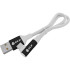 GCR Кабель PREMIUM 1.3m TypeC угловой, белый, AL case черный, 28/24 AWG, GCR-54995 Кабель Greenconnect 1.3 м (GCR-54995)