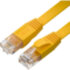 GCR Патч-корд PROF плоский прямой 0.15m, UTP медь кат.6, желтый, 30 AWG, ethernet high speed 10 Гбит/с, RJ45, T568B, GCR-53033 Greenconnect GCR-53033