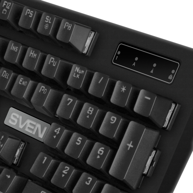 Механическая игровая клавиатура SVEN KB-G9100 (104кл., 12 Fn функций, подсветка) Sven KB-G9100 Механическая игровая клавиатура SVEN KB-G9100 (104кл., 12 Fn функций, подсветка) Sven KB-G9100