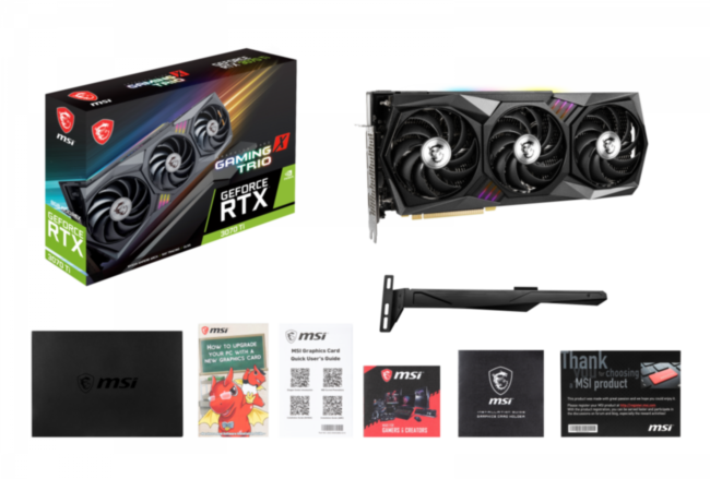 Видеокарта MSI GeForce RTX 3070 Ti GAMING X TRIO 8G Видеокарта MSI GeForce RTX 3070 Ti GAMING X TRIO 8G