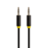 Greenconnect Кабель аудио 1.0m jack 3,5mm/jack 3,5mm черный, желтая окантовка, ультрагибкий, 28 AWG, M/M, Premium GCR-AVC1114-1.0m, экран, стерео Greenconnect 1.0m jack 3.5mm/jack 3.5mm черный
