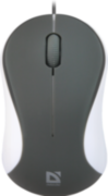 Defender Проводная оптическая мышь Accura MS-970 серый+белый,3 кнопки,1000 dpi Defender Accura MS-970 серый+белый Defender Проводная оптическая мышь Accura MS-970 серый+белый,3 кнопки,1000 dpi Defender Accura MS-970 серый+белый