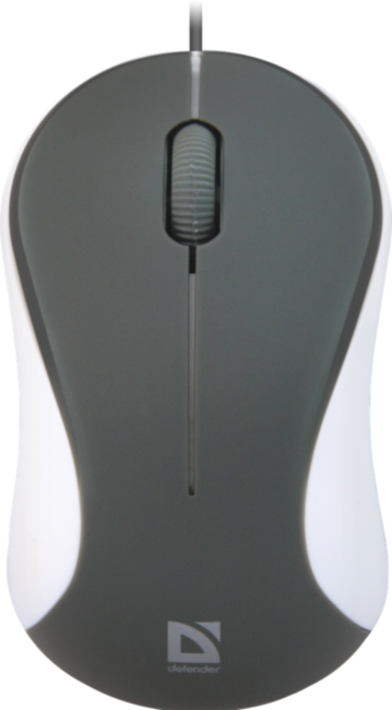 Defender Проводная оптическая мышь Accura MS-970 серый+белый,3 кнопки,1000 dpi Defender Accura MS-970 серый+белый