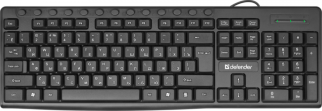 Defender Проводная клавиатура Action  HB-719 RU,черный,мультимедиа USB Defender Action HB-719