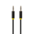 Greenconnect Кабель аудио 0.5m jack 3,5mm/jack 3,5mm черный, желтая окантовка, ультрагибкий, 28 AWG, M/M, Premium GCR-AVC1114-0.5m, экран, стерео Greenconnect 0.5m jack 3.5mm/jack 3.5mm