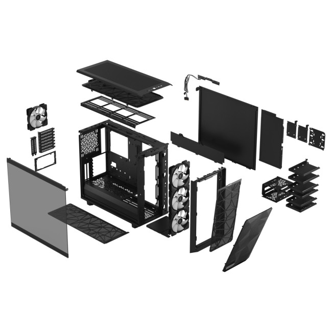 Корпус ПК без блока питания Fractal Design Case Meshify 2 RGB Black Корпус ПК без блока питания Fractal Design Case Meshify 2 RGB Black