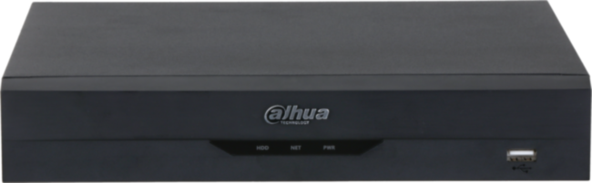 4-канальный IP-видеорегистратор с PoE 4K и H.265+ Входящий поток до 80Мбит/с; сжатие: H.265+ H.265 H.264+ H.264 MJPEG; разрешение записи до 12Мп; накопители: 1 SATA III до 8Тбайт; воспроизведение: 4кн@1080p 1кн@8Мп; видеовыходы: 1 HDMI 1 VGA; cеть: 1 RJ45