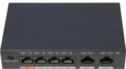 Коммутатор POE сетевой индустриальный 4 портовый 2-го уровня 4 POE порта RJ45 -100mb 2 порта Uplink RJ-45 -100mb Поддержка IEEE802.3af (PoE) IEEE802.3at (PoE+) Hi-PoE PoE бюджет 60Вт Порт №1 – до 60Вт порты №2-4 – до 30Вт на порт Питание DC 51В/ 1.25A -10 Коммутатор POE сетевой индустриальный 4 портовый 2-го уровня 4 POE порта RJ45 -100mb 2 порта Uplink RJ-45 -100mb Поддержка IEEE802.3af (PoE) IEEE802.3at (PoE+) Hi-PoE PoE бюджет 60Вт Порт №1 – до 60Вт порты №2-4 – до 30Вт на порт Питание DC 51В/ 1.25A -10