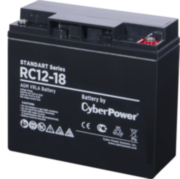 Аккумуляторная батарея SS CyberPower RC 12-18 / 12 В 18 Ач Батарея аккумуляторная для ИБП CyberPower Standart series RС 12-18 Аккумуляторная батарея SS CyberPower RC 12-18 / 12 В 18 Ач Батарея аккумуляторная для ИБП CyberPower Standart series RС 12-18