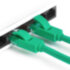 Greenconnect Патч-корд прямой 1.0m, UTP кат.5e, зеленый, позолоченные контакты, 24 AWG, литой, GCR-LNC05-1.0m, ethernet high speed 1 Гбит/с, RJ45, T568B Greenconnect RJ45(m) - RJ45(m) Cat. 5e U/UTP PVC 1м зелёный