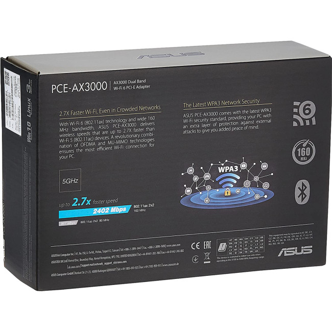 Адаптер Адаптер Asus PCE-AX3000 (90IG0610-MO0R10) Адаптер Адаптер Asus PCE-AX3000 (90IG0610-MO0R10)
