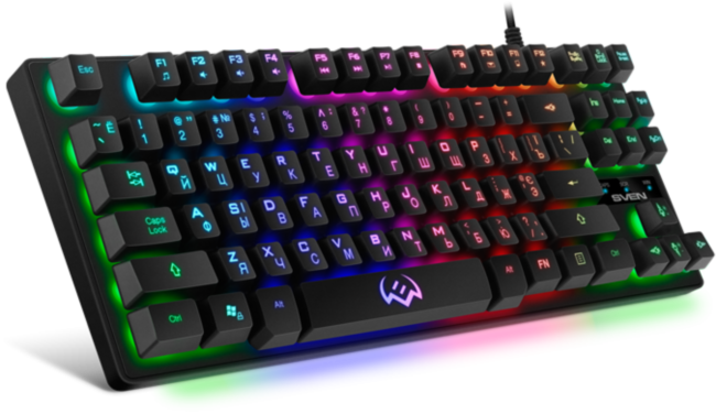 Игровая клавиатура SVEN KB-G7400 (87кл., 12 Fn функций, подсветка) Sven KB-G7400 Игровая клавиатура SVEN KB-G7400 (87кл., 12 Fn функций, подсветка) Sven KB-G7400